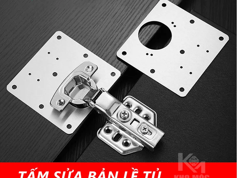 Bas Vuông Sơn 1 Mặt Vá Đế Lề Bật 90x90x0.6mm ( Miếng vá bản lề )