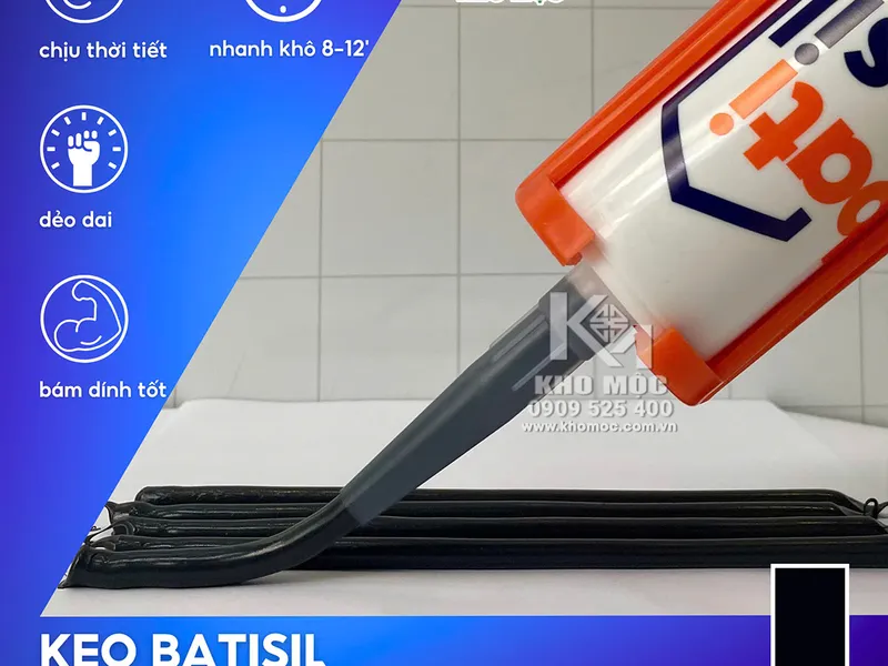 Keo Silicone Batisil B5 (Tương đương keo Apolo A500)