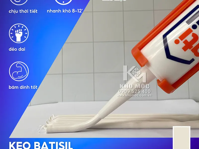 Keo Silicone Batisil B5 (Tương đương keo Apolo A500)