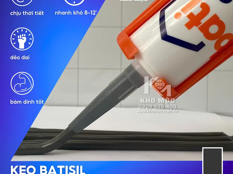 Keo Silicone Batisil B5 (Tương đương keo Apolo A500)