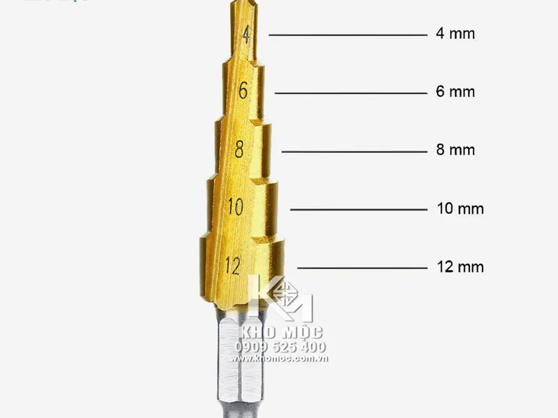 Bộ 3 mũi khoan tháp 4 - 32 / 4 - 12 /4 - 20