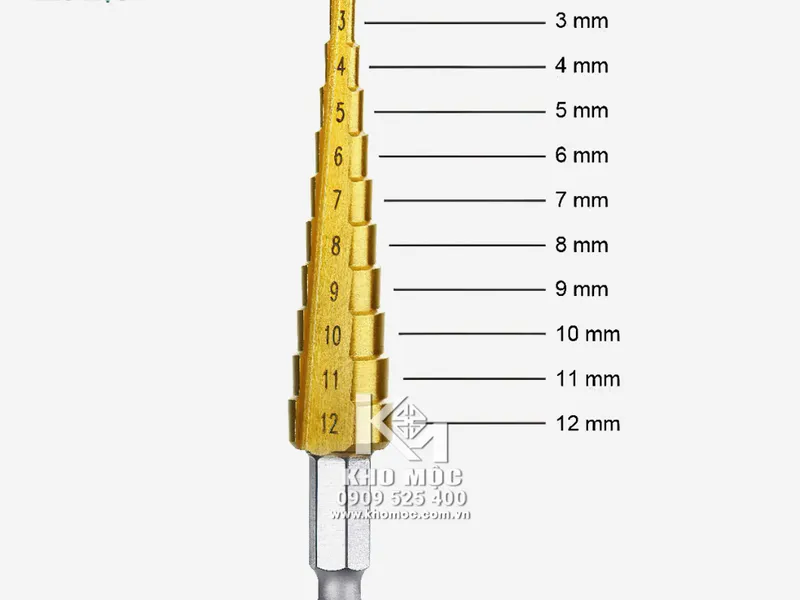 Bộ 3 mũi khoan tháp 4 - 32 / 4 - 12 /4 - 20