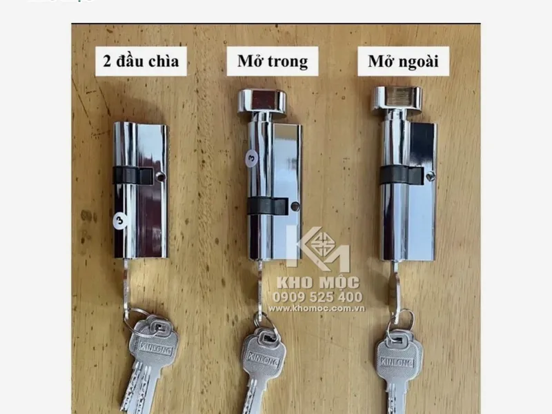 Bộ Khoá Tay Gạt Đơn Điểm KINLONG Cửa Nhôm XingFa (Đen)