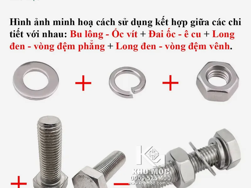 Long đền vênh M6 INOX 304