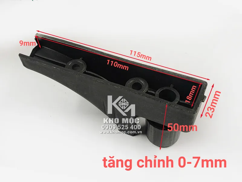 Chân Bàn Tăng Chỉnh Nhựa 40mm dài 110mm ( Bịch 4 cái )