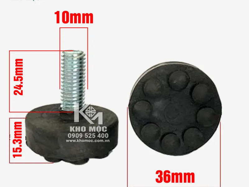 Chân Đế Hoa Mai Tăng Chỉnh Không Kèm Ốc 