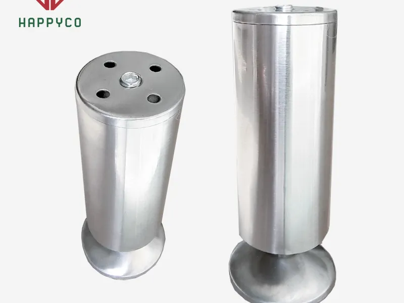 Chân bàn Không Tăng Chỉnh Inox Tròn 