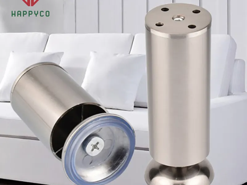 Chân bàn Không Tăng Chỉnh Inox Tròn 