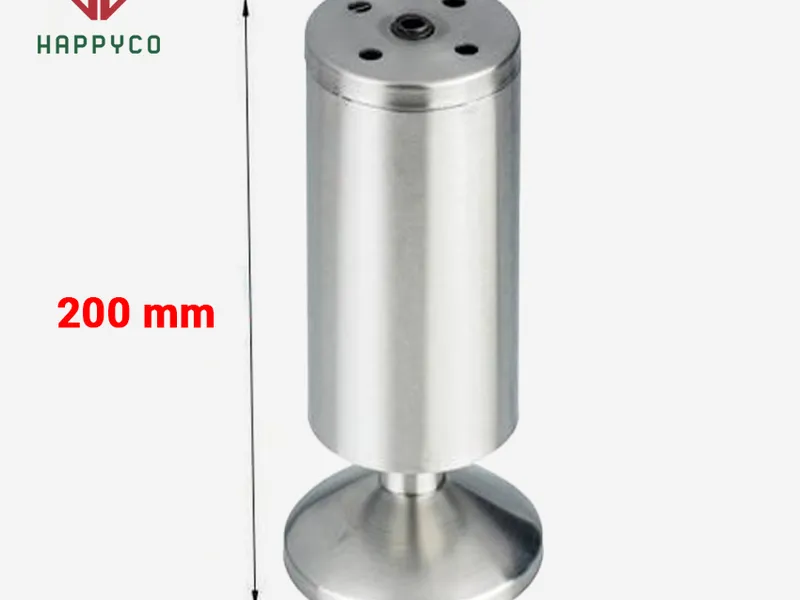 Chân bàn Không Tăng Chỉnh Inox Tròn 