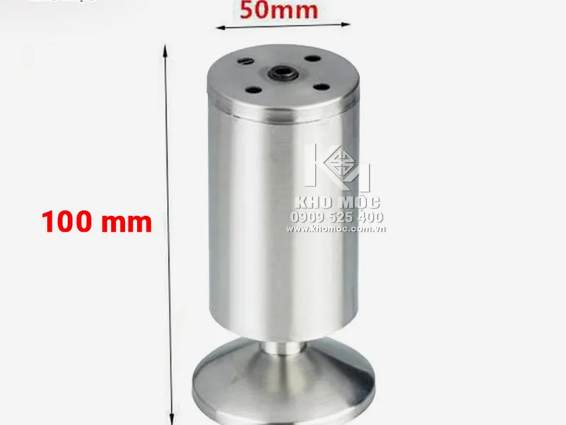 Chân bàn Không Tăng Chỉnh Inox Tròn 