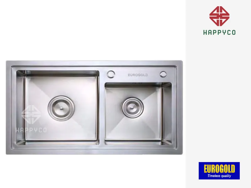 CHẬU RỬA BÁT INOX 304 EUP28248 – EUROGOLD