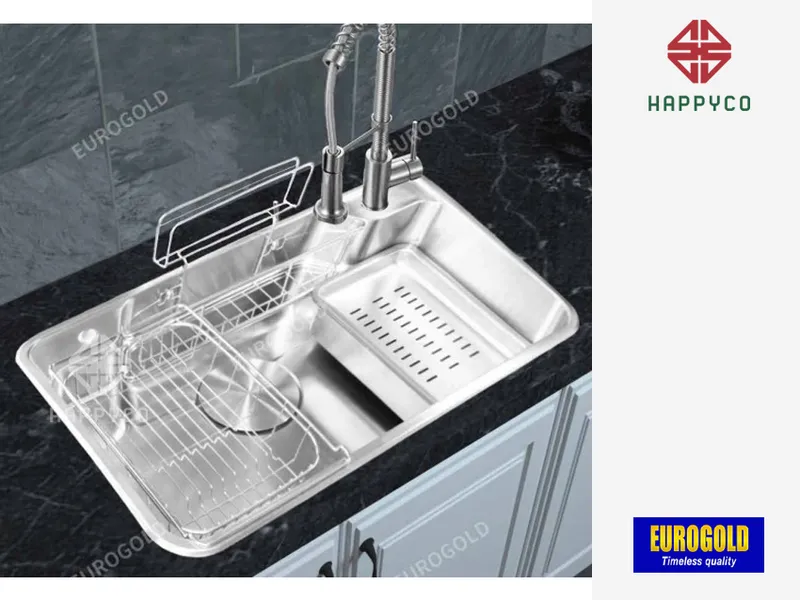 CHẬU RỬA CHÉN EUROGOLD EUD88050