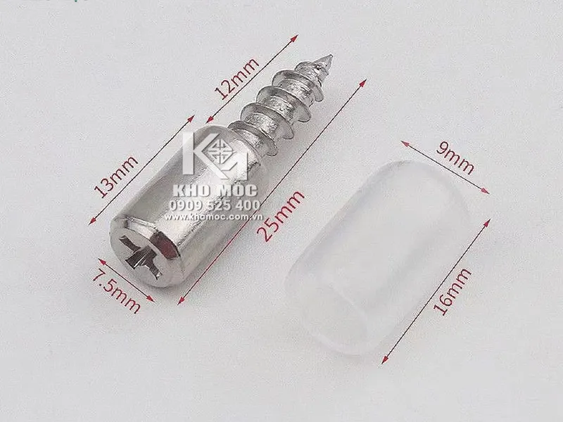 Chốt Đợt INOX Đầu Vít Bọc Cao Su 