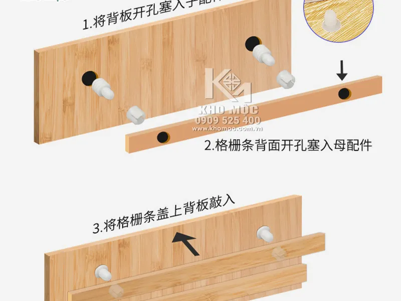 Chốt Nhựa Liên Kết Lam Nhựa