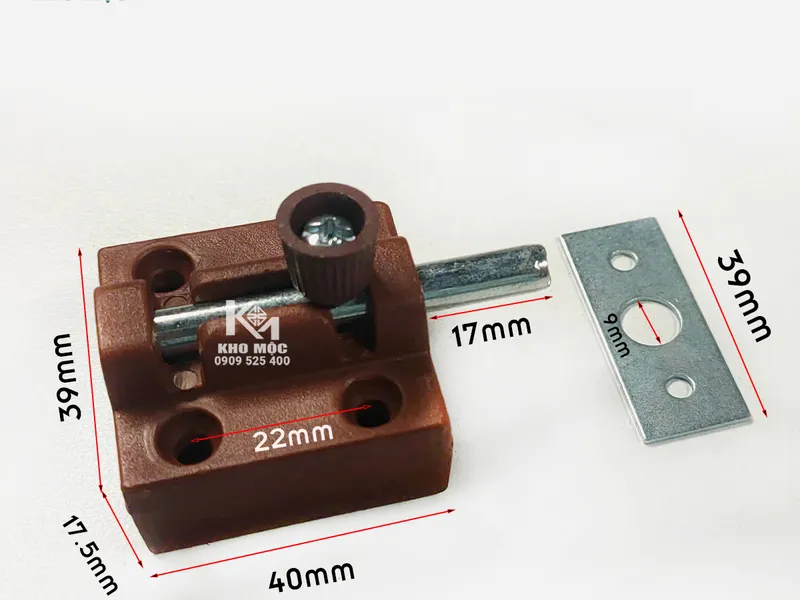 Chốt Cửa Nhựa Nâu ( Chốt Nhựa Cao)