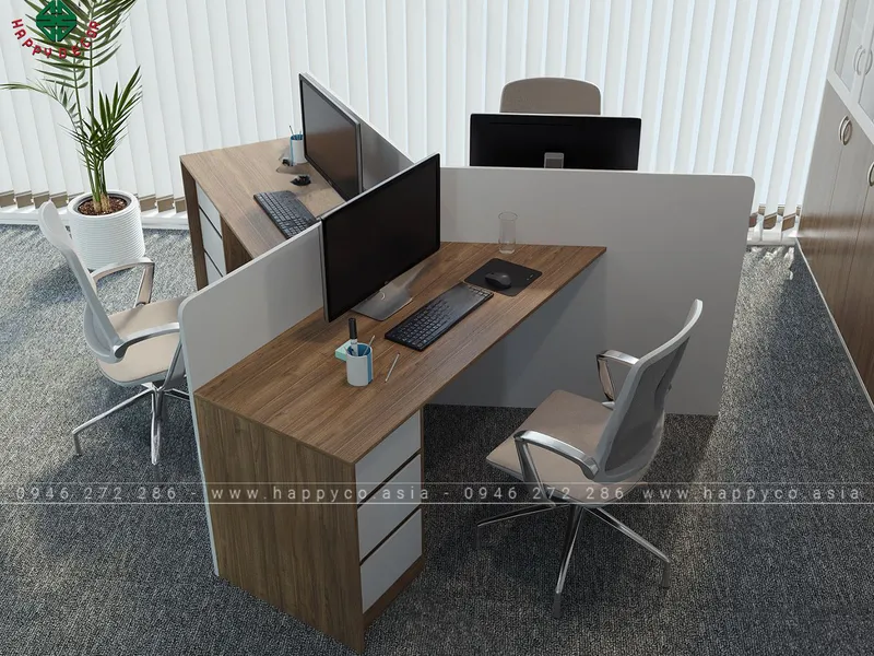 Cụm bàn làm việc văn phòng sáng tạo BLV6802