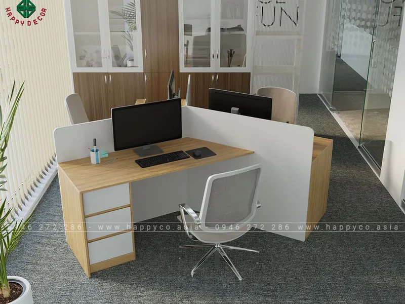 Cụm bàn làm việc văn phòng sáng tạo BLV6802