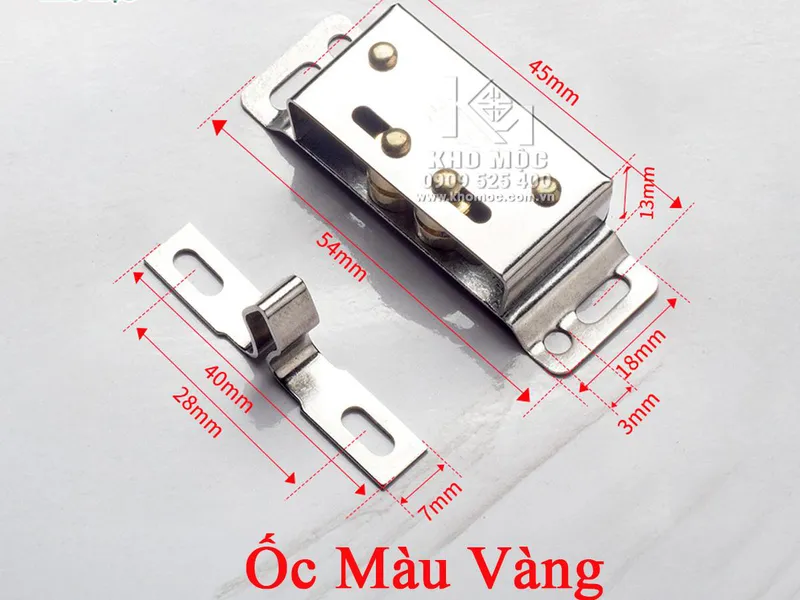 Chốt Kẹp Cửa Tủ Lăn Đôi Bằng INOX