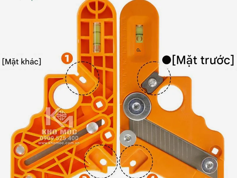 DAO MÀU CAM Gọt Cạnh Chỉ, Bo Góc Cạnh