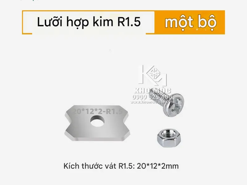 DAO MÀU CAM Gọt Cạnh Chỉ, Bo Góc Cạnh