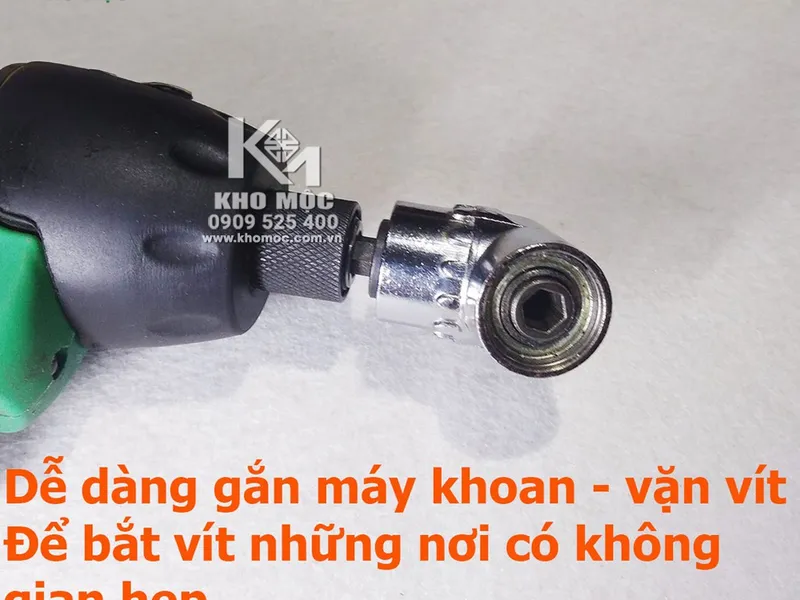 Đầu Chuyển Hướng Bắt Vít 90 độ 105 độ + Đầu Bắn Vít ngắn - Lắp vào máy Khoan Vặn Vít