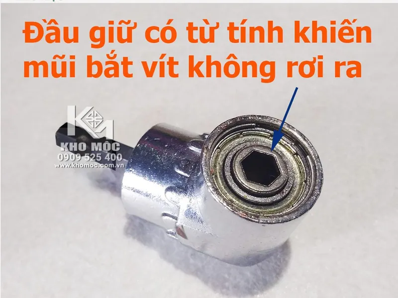 Đầu Chuyển Hướng Bắt Vít 90 độ 105 độ + Đầu Bắn Vít ngắn - Lắp vào máy Khoan Vặn Vít