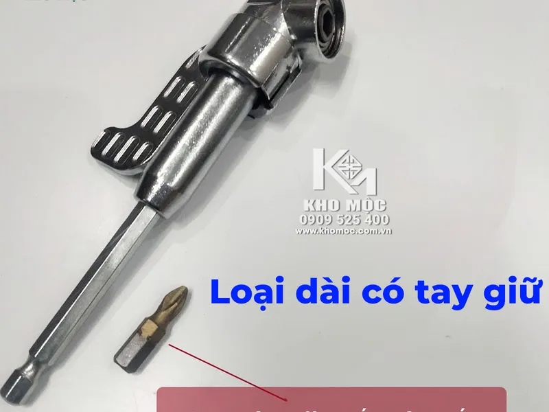 Đầu Chuyển Hướng Bắt Vít 90 độ 105 độ + Đầu Bắn Vít ngắn - Lắp vào máy Khoan Vặn Vít