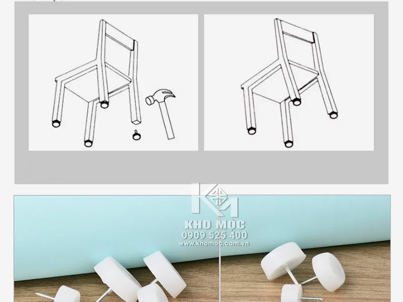 Đế Đinh Màu Trắng 