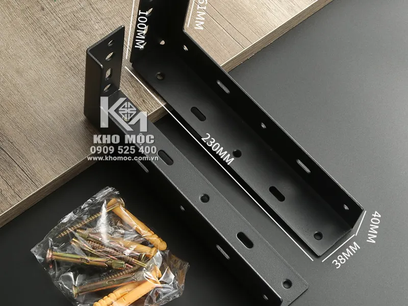 KE Đỡ Kệ / Màu Đen