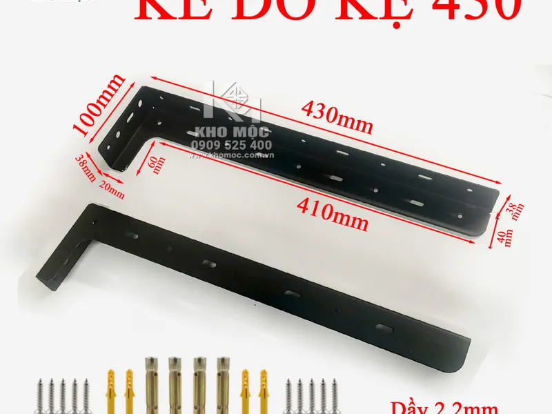 KE Đỡ Kệ / Màu Đen