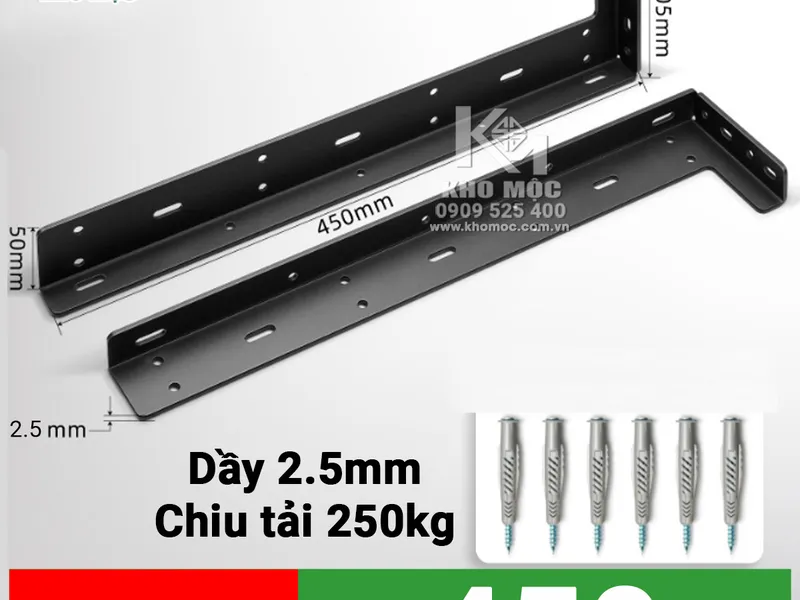 KE Đỡ Kệ / Màu Đen