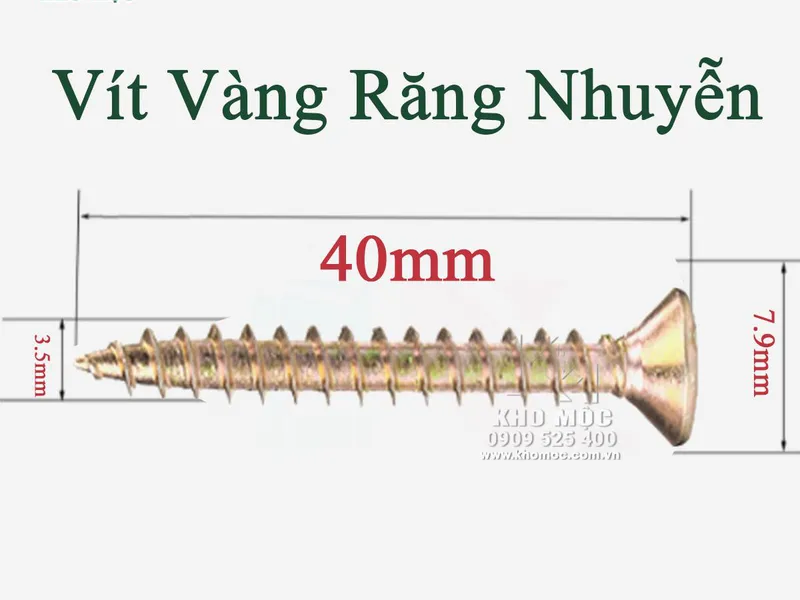Vít Nhuyễn 7 Màu - Vít Vàng Nhuyễn