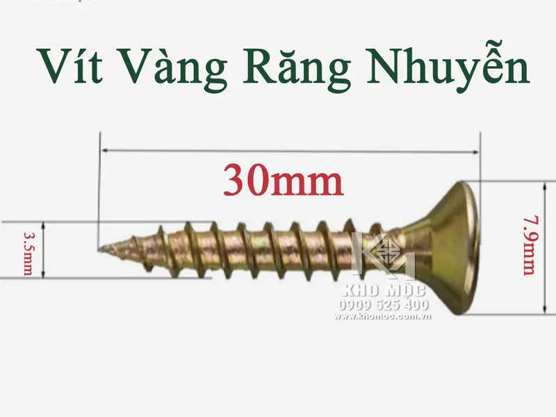 Vít Nhuyễn 7 Màu - Vít Vàng Nhuyễn