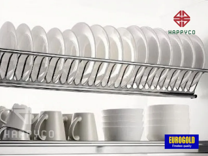 GIÁ BÁT DĨA CỐ ĐỊNH DẠNG CHỮ V EUROGOLD EU01060 CHẤT LIỆU INOX