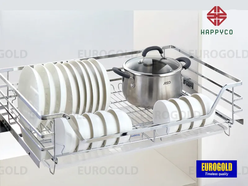 GIÁ BÁT ĐĨA XOONG NỒI INOX 304 NAN DẸT EP60 EUROGOLD