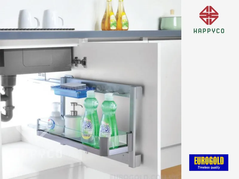 GIÁ ĐỰNG CHAI LỌ TẨY RỬA EU0725 EUROGOLD