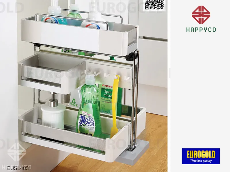GIÁ ĐỰNG CHAI LỌ TẨY RỬA EUSL400 EUROGOLD