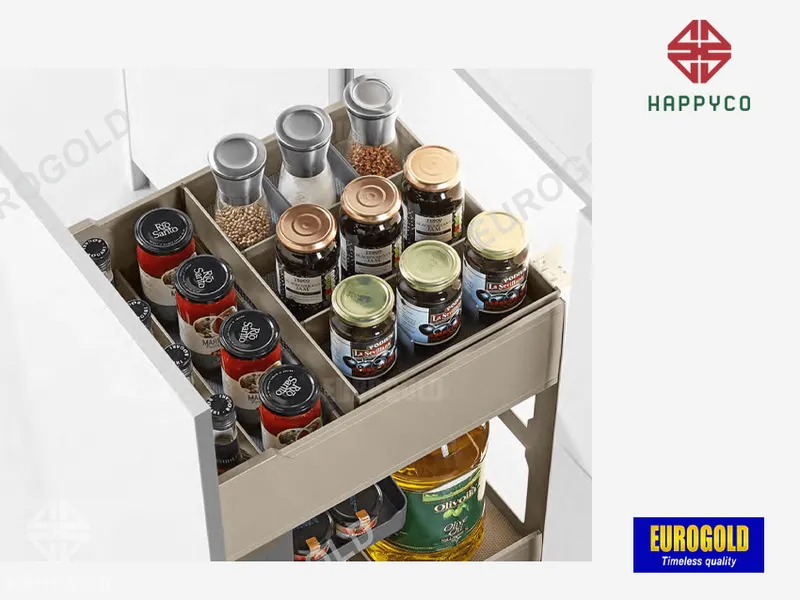 GIÁ GIA VỊ CHAI LỌ HỘP NHÔM CAO CẤP EUM2030 EUROGOLD 