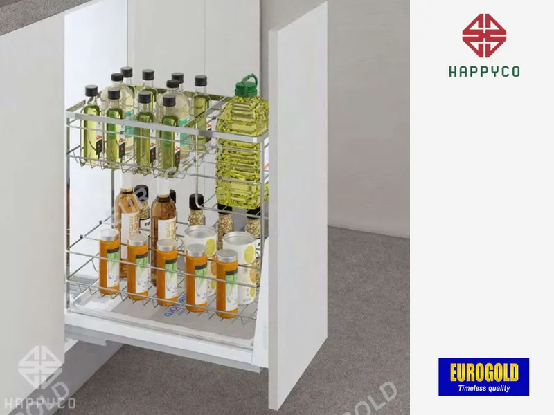 GIÁ GIA VỊ KHUNG RỔ INOX 304 EP2220 EUROGOLD