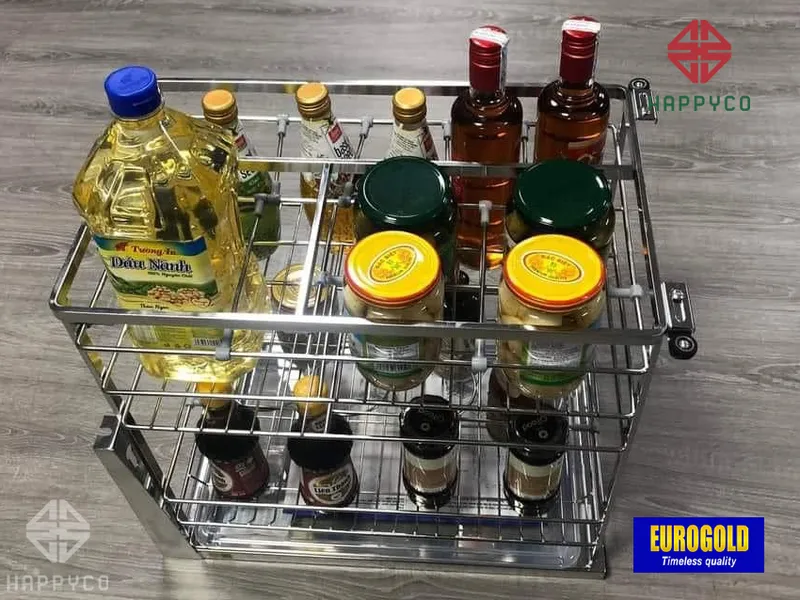 GIÁ GIA VỊ KHUNG RỔ INOX 304 EP2220 EUROGOLD