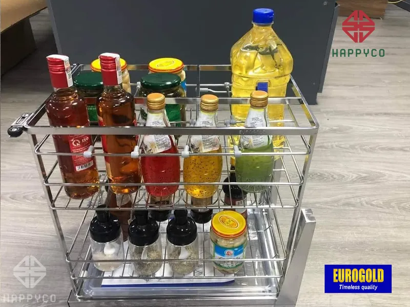 GIÁ GIA VỊ KHUNG RỔ INOX 304 EP2220 EUROGOLD