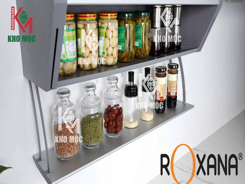 KHAY LƯU TRỮ HỘP GIA VỊ, CHAI LỌ BẰNG HỢP KIM NHÔM ROXANA MÃ DG2W-900
