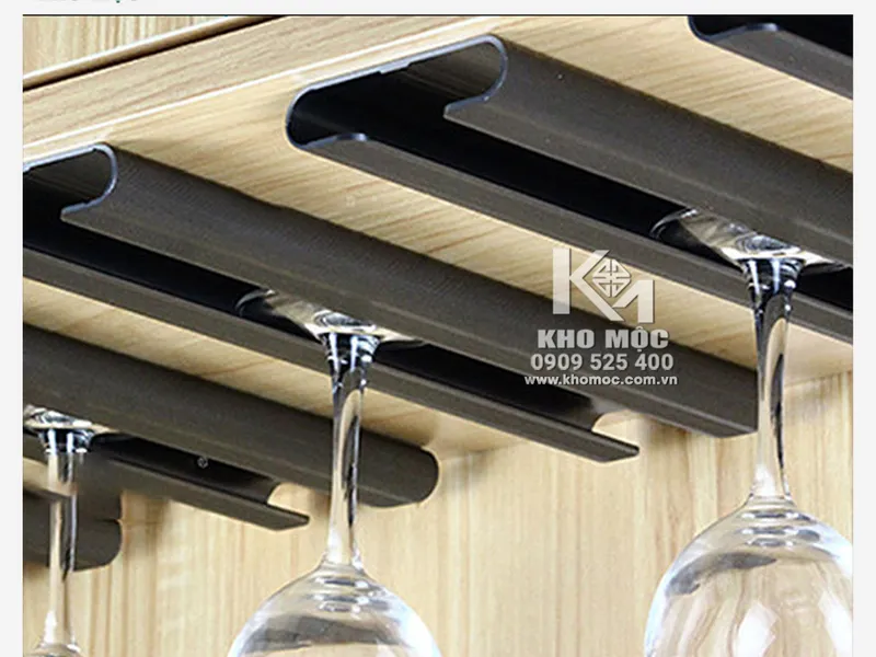 Giá Treo Ly Rượu Vang Gắn Tủ