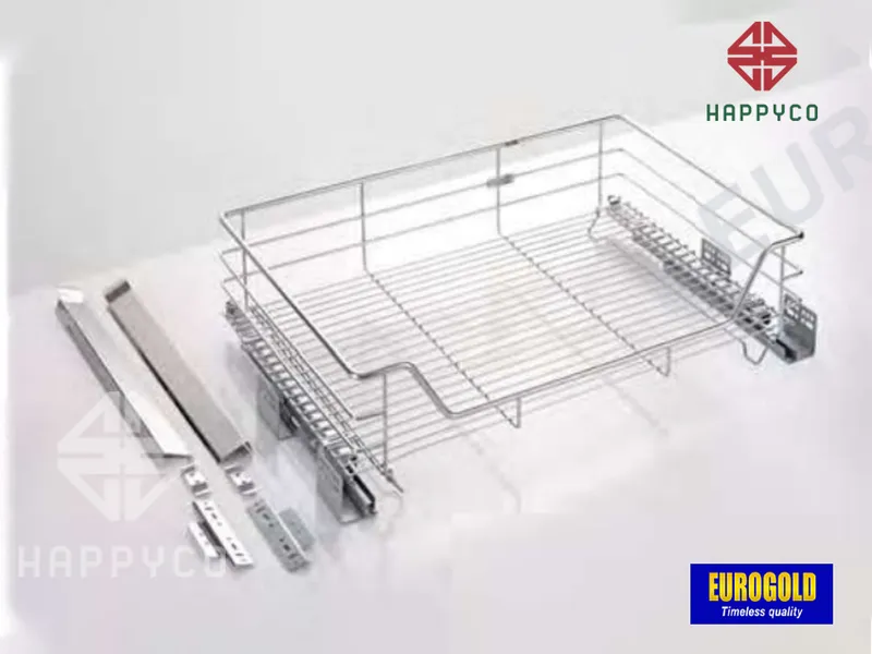 GIÁ XOONG NỒI INOX NAN ÂM TỦ GẮN CÁNH EG6160 EUROGOLD