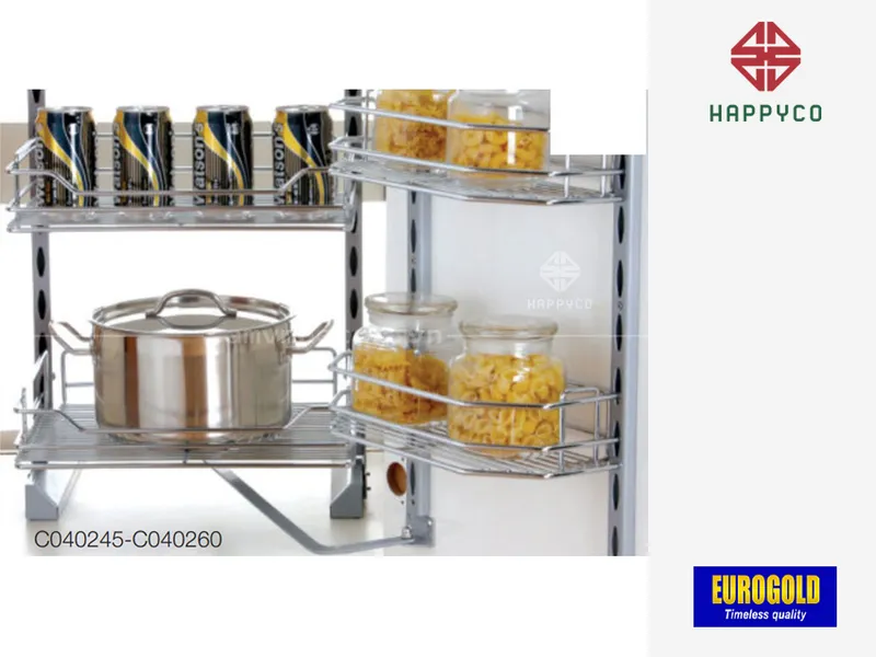 HỆ GIÁ KHO 2 TẦNG CÁNH MỞ EUROGOLD C040245