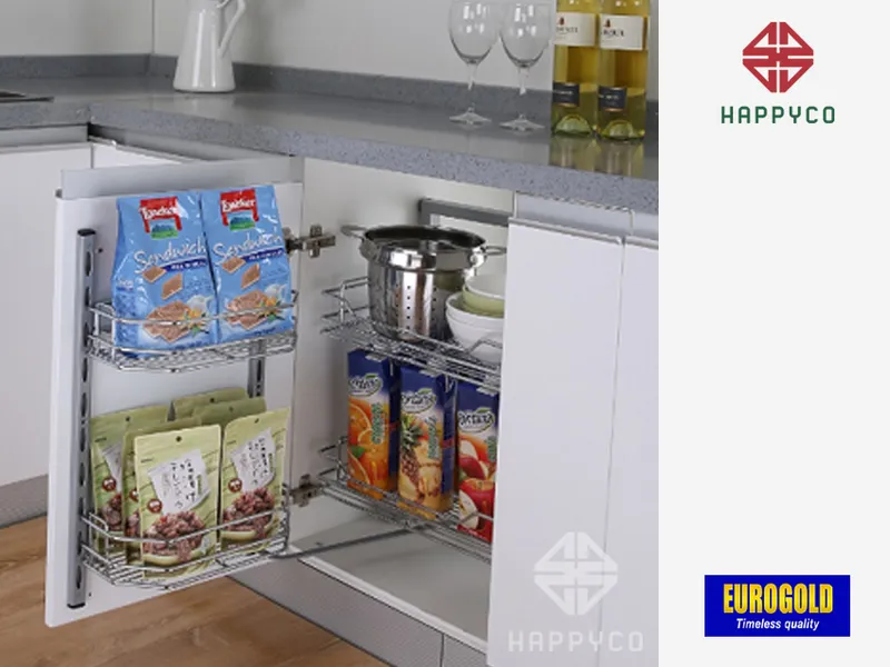 HỆ GIÁ KHO 2 TẦNG CÁNH MỞ EUROGOLD C040245