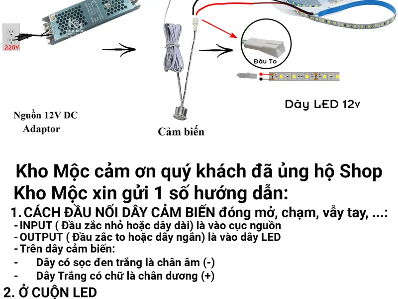 Cảm Biến Vẫy Tay Dùng Cho Đèn LED