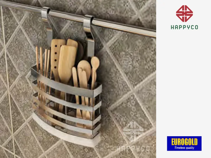KỆ ĐỂ ĐŨA THÌA MUÔI TREO NGOÀI INOX 304 EUROGOLD EV118