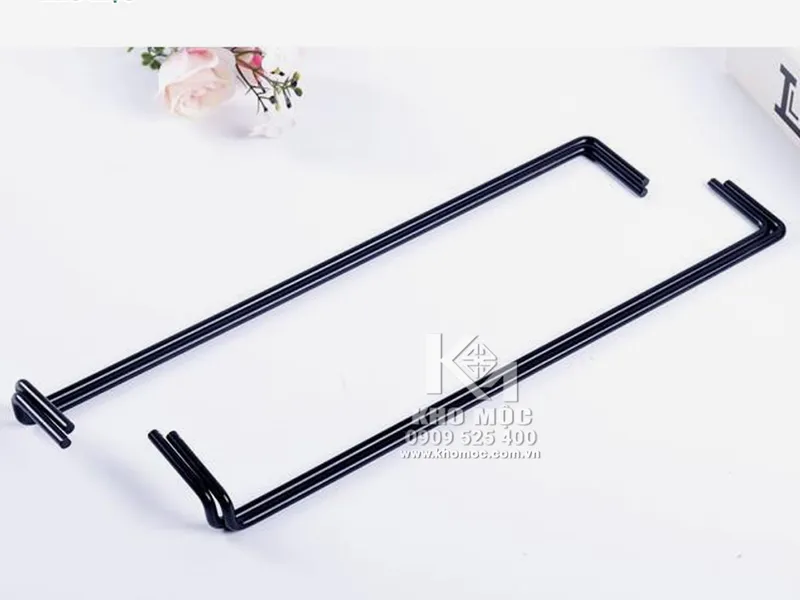 Ke đỡ tấm gỗ mẫu - Sơn tĩnh điện đen