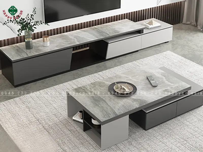 Kệ Tivi ván công nghiệp màu trắng KT6824
